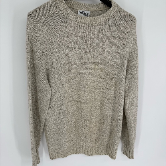 Woolrich Womens long sleeve beige crew neck‎ knit sweater sz Medium. - Picture 2 of 9